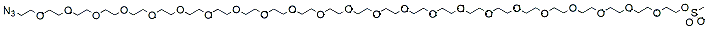 Molecular structure of the compound: Azido-PEG23-Ms