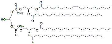 Molecular structure of the compound: Diphosphatidylglycerol (18:1) sodium salt