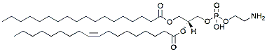 Molecular structure of the compound: 1-Stearoyl-2-Oleoyl-sn-glycero-3-PE
