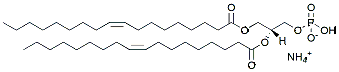 Molecular structure of the compound: 1,2-Dioleoyl-sn-glycero-3-PA (NH4, solution in chloroform)