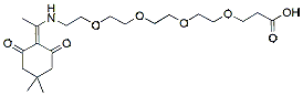 Molecular structure of the compound: Dde PEG4-acid