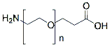 Molecular structure of the compound: NH2-PEG-acid TFA salt, MW 2,000