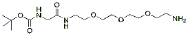 Molecular structure of the compound: Boc-Gly-PEG3-amine