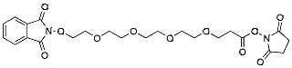 Molecular structure of the compound: Phthalimidooxy-PEG4-NHS ester