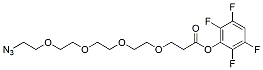 Molecular structure of the compound: Azido-PEG4-TFP ester