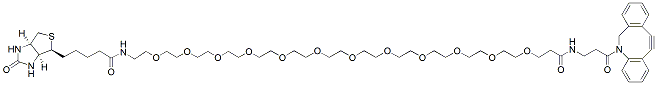 Molecular structure of the compound: Biotin-PEG12-DBCO