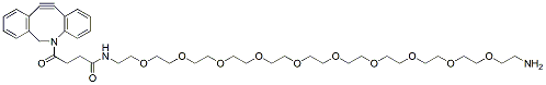 Molecular structure of the compound: DBCO-PEG10-amine