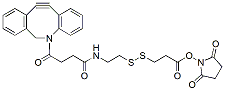 Molecular structure of the compound: DBCO-S-S-NHS ester