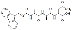 Molecular structure of the compound: Fmoc-Ala-Ala-Asn