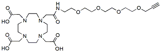 Molecular structure of the compound: DOTA-PEG4-alkyne