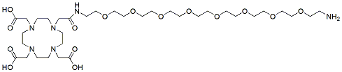 Molecular structure of the compound: DOTA-PEG8-amine, HCl salt