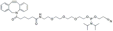 Molecular structure of the compound: DBCO-TEG phosphoramidite