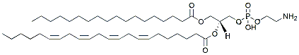 Molecular structure of the compound: 1-Stearoyl-2-Adrenoyl-sn-glycero-3-PE (solution in chloroform)