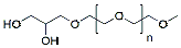 Molecular structure of the compound: 3-(methyl-PEG)propane-1,2-diol, MW 1,000