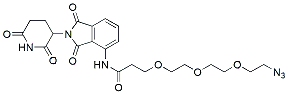 Molecular structure of the compound: Pomalidomide-amido-PEG3-Azide