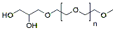 Molecular structure of the compound: 3-(methyl-PEG)propane-1,2-diol, MW 550