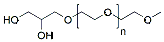 Molecular structure of the compound: 3-(methyl-PEG)propane-1,2-diol, MW 2,000