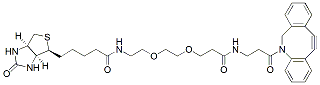 Molecular structure of the compound: DBCO-NHCO-PEG2-biotin