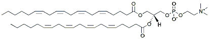 Molecular structure of the compound: 12-Diarachidonoyl-sn-glycero-3-PC