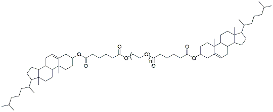Molecular structure of the compound: bis-Cholesterol-PEG, MW 600