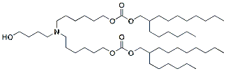 Molecular structure of the compound: Ionizable lipid-2