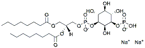 Molecular structure of the compound: PtdIns-(3)-P1 (1,2-dioctanoyl), sodium salt