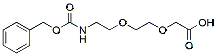 Molecular structure of the compound: Cbz-NH-PEG2-CH2CO2H