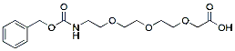 Molecular structure of the compound: Cbz-NH-PEG3-CH2CO2H