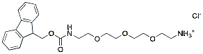 Molecular structure of the compound: FmocNH-PEG3-CH2CH2NH2, HCl salt
