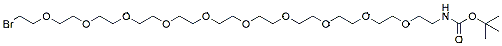 Molecular structure of the compound: Br-PEG10-C2-NHBoc