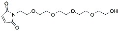 Molecular structure of the compound: 1-(14-Hydroxy-3,6,9,12-tetraoxatetradecyl)-1H-pyrrole-2,5-dione