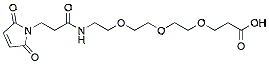 Molecular structure of the compound: Mal-amido-PEG3-acid