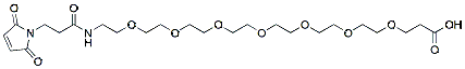 Molecular structure of the compound: Mal-amido-PEG7-acid