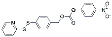 Molecular structure of the compound: 4-Nitrophenyl 4-(pyridin-2-yldisulfanyl)benzyl carbonate