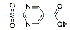 Molecular structure of the compound: 2-(Methylsulfonyl)pyrimidine-5-carboxylic acid