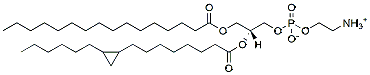 Molecular structure of the compound: 16:0-17:0 cyclo PE