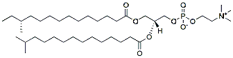 Molecular structure of the compound: a15:0-i15:0 PC