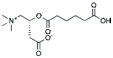 Molecular structure of the compound: Adipoyl-L-carnitine