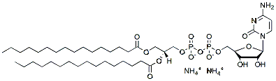 Molecular structure of the compound: 16:0 CDP DG