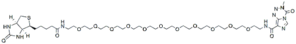 Molecular structure of the compound: Biotin-PEG11-Temozolomide
