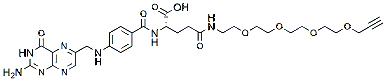 Molecular structure of the compound: Folate-PEG4-alkyne