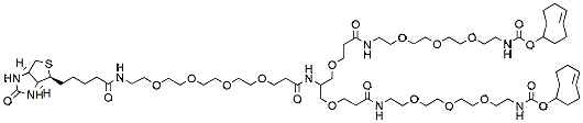 Molecular structure of the compound: Biotin-PEG4-bis-PEG3-TCO