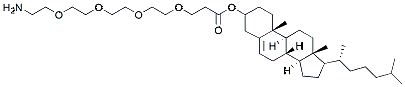 Molecular structure of the compound: Cholesterol-PEG4-amine