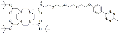 Molecular structure of the compound: Methyltetrazine-PEG3-DOTA-(t-Butyl)3