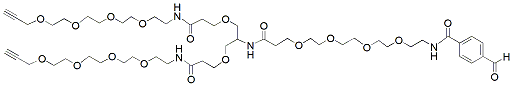 Molecular structure of the compound: Aldehyde-PEG4-bis-PEG4-alkyne