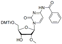 Molecular structure of the compound: 5-DMT-2-(O-Methyl) Cytidine (n-bz)