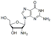 Molecular structure of the compound: 2-Amino-2-deoxyguanosine