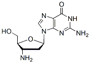 Molecular structure of the compound: 3-Amino-2,3-dideoxyguanosine