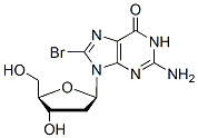Molecular structure of the compound: 8-Bromo-2-deoxyguanosine