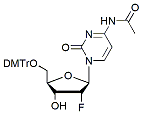 Molecular structure of the compound: N4-Acetyl-5-O-DMT-2-fluoro-2-deoxycytidine
